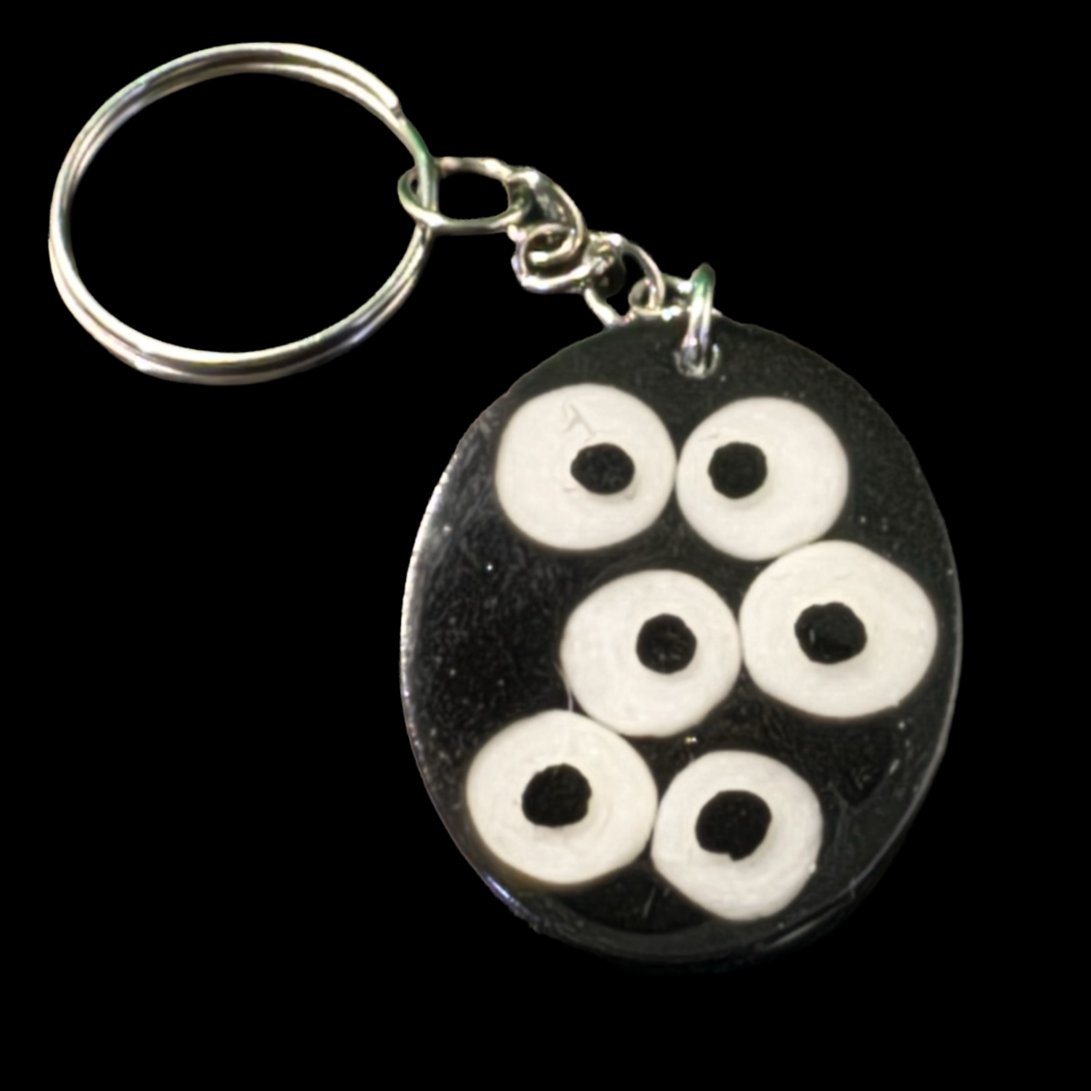 Resin Charm - All Eyes On You Air Dry Paste Suspended in Resin with Fine Glitter Oval