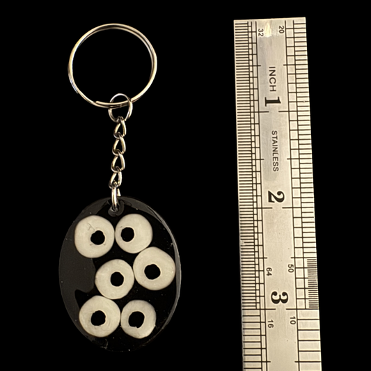 Resin Charm - All Eyes On You Air Dry Paste Suspended in Resin with Fine Glitter Oval