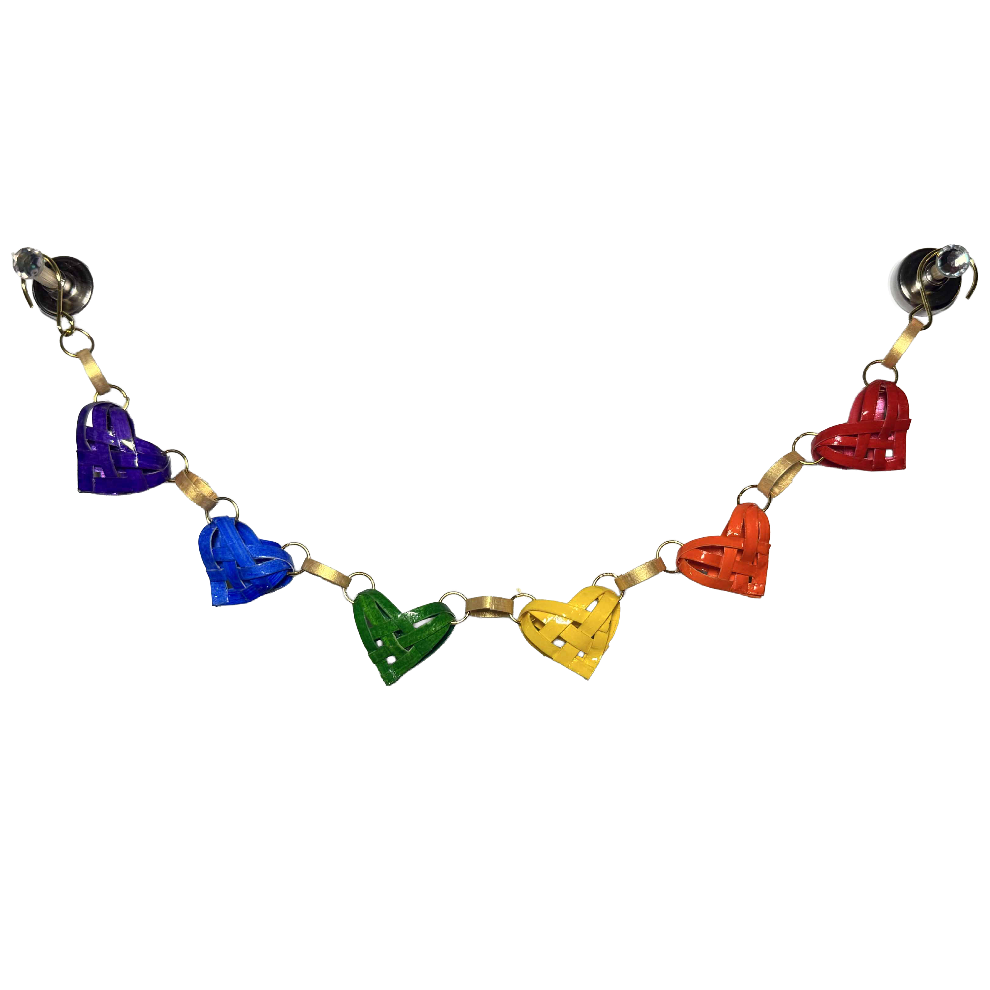 Garland of 6 heARTworks in your choice of color(s)