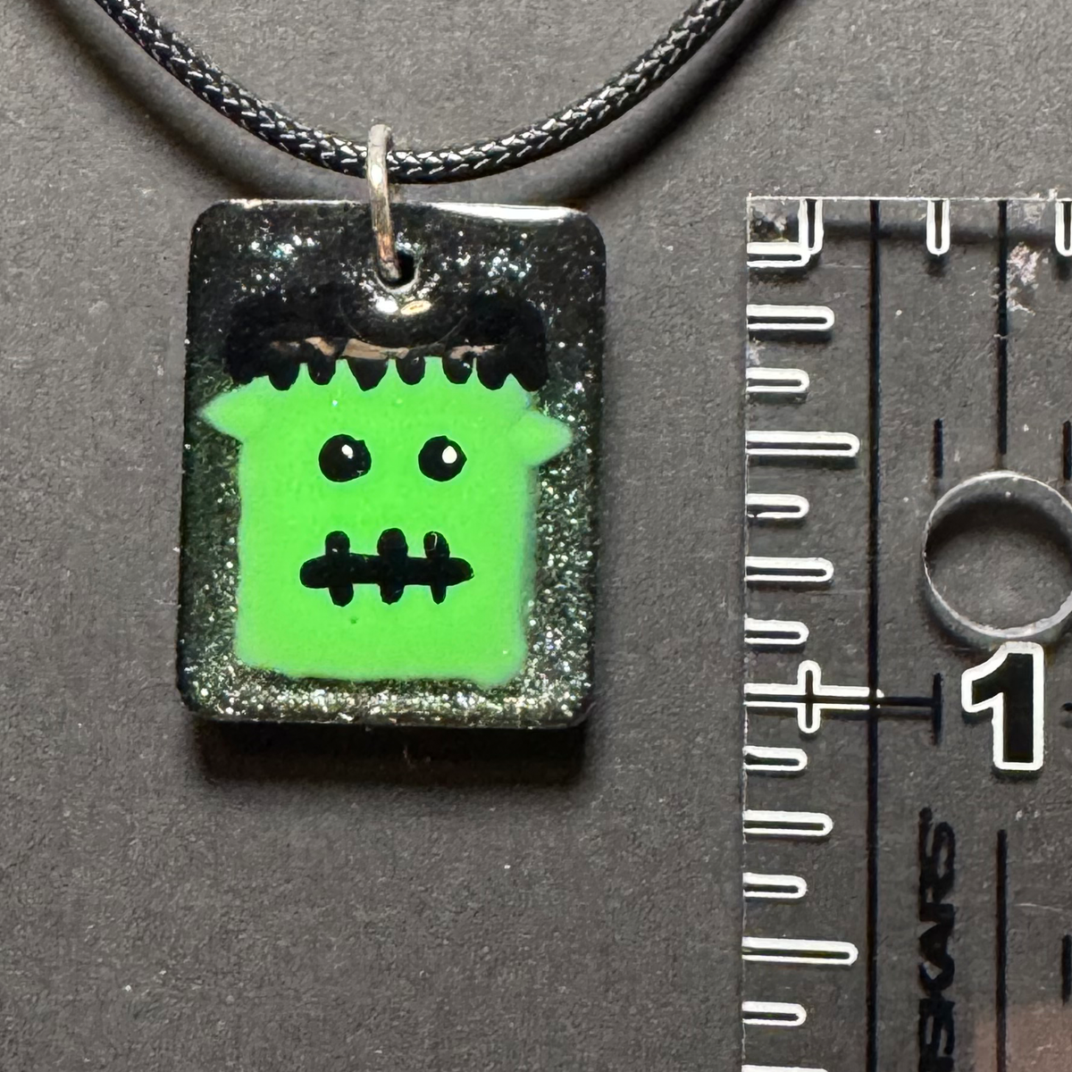 Resin Charms - Franky the Monster Necklace - Adjustable to 20"