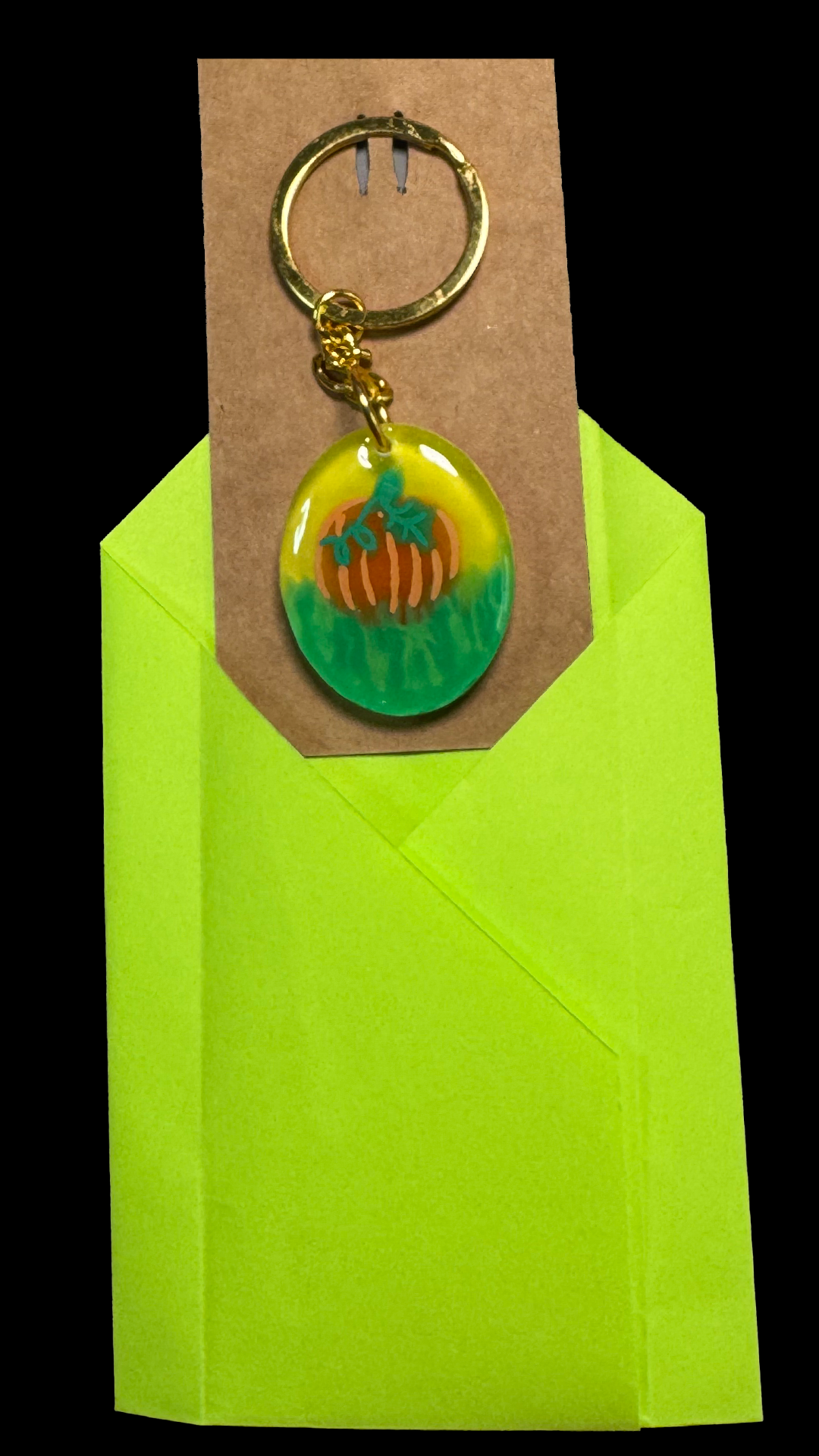 ResinCharm - Hand Painted Pumpkin