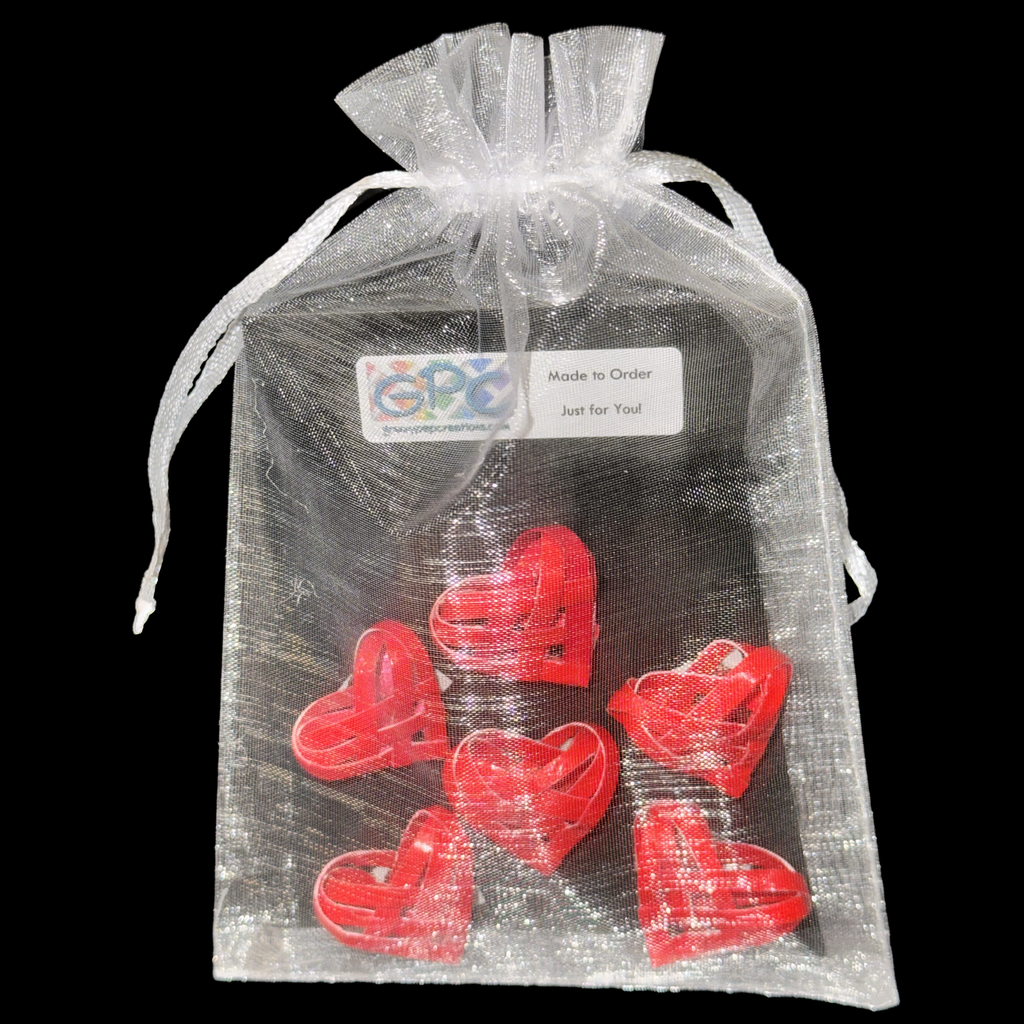 Magnets Set of 6 heARTworks - Your choice of colors