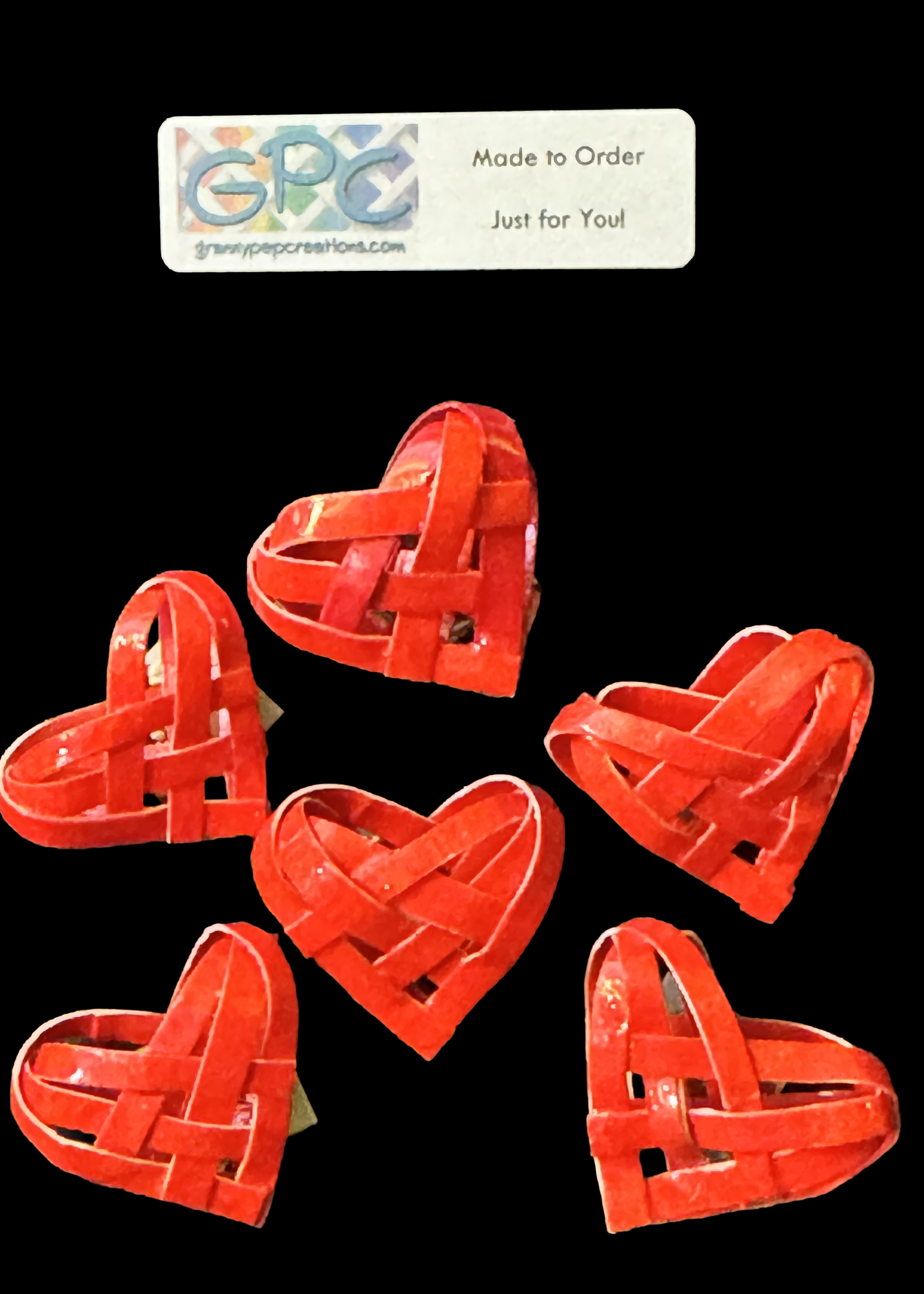 Magnets Set of 6 heARTworks - Your choice of colors