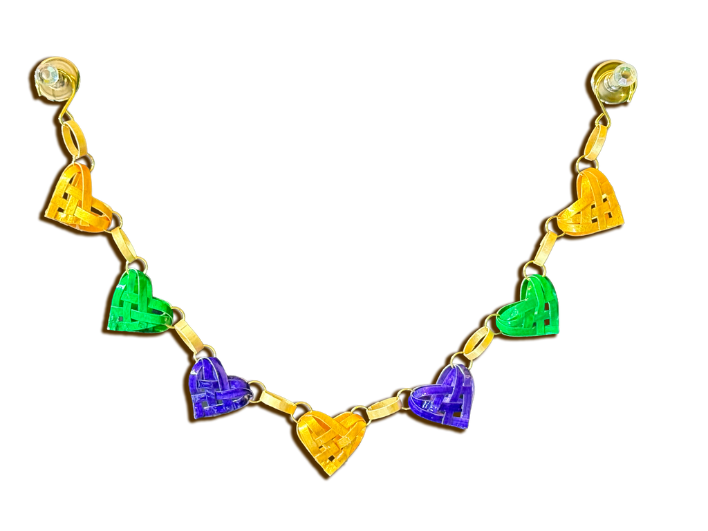 Mardis Gras 7 heARTworks Garland