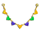 Mardis Gras 7 heARTworks Garland