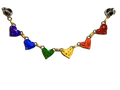 ROYGBP 6 heARTworks Garland